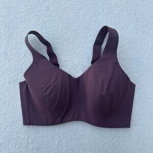 Knix Bra Size 6 Catalyst Sports Maroon Wireless Comfort Support Athleisure